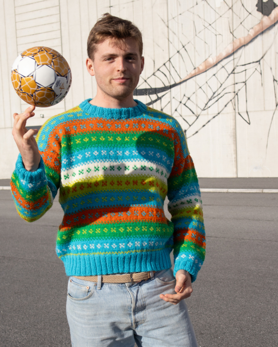 Handball-Pullover Türkis 480-01