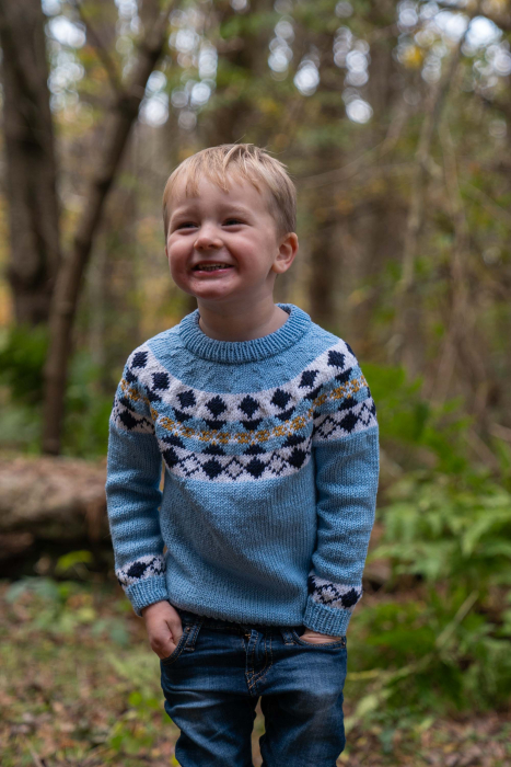 Vinter Kinderpullover Hellblau