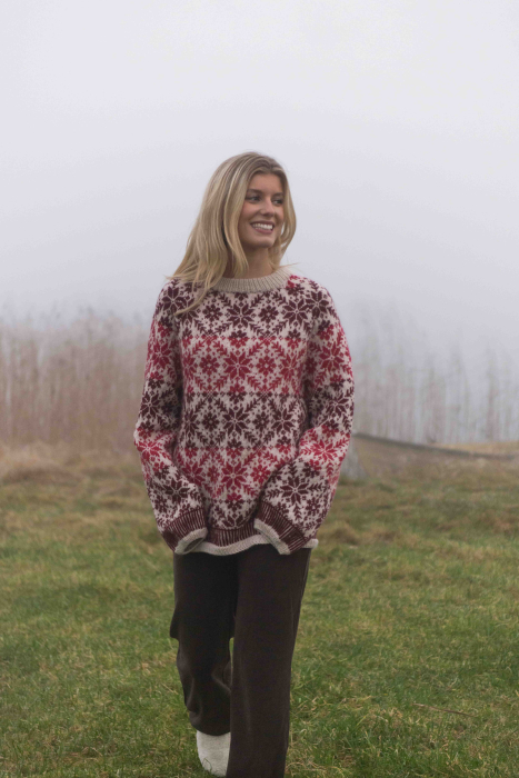 Ingrid Pullover Fauna Bordeaux