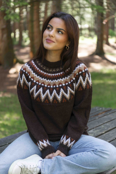Vanilje Pullover Braun von SD