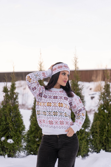 Potpourri Pullover & Stirnband
