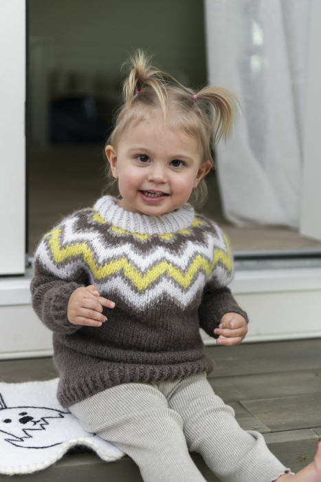 Sikksakk Kinderpullover