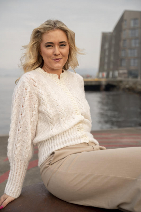 Dale - Kira Cardigan Hvit 451-15