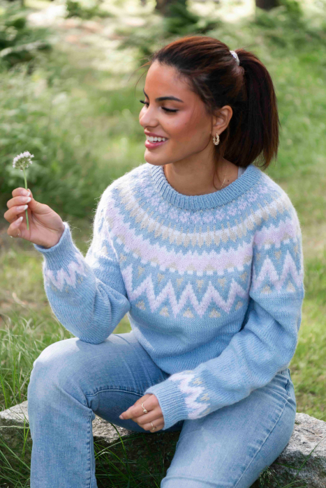 Vanilje Pullover Hellblau von SD