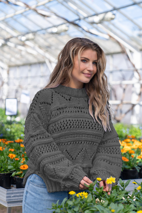 Ebba Pullover Grau (Amiga)
