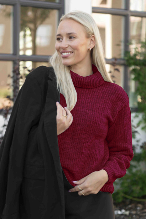 Kontor Pullover Dunkelrot