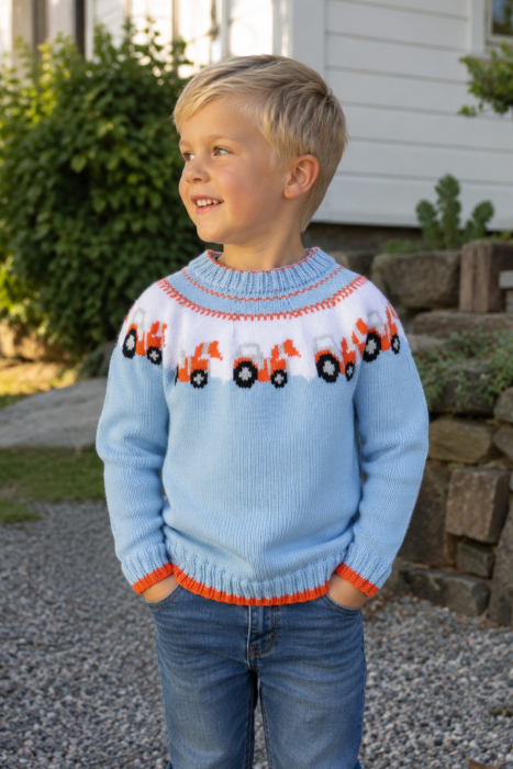 Gravemaskin Pullover (Hellblau)