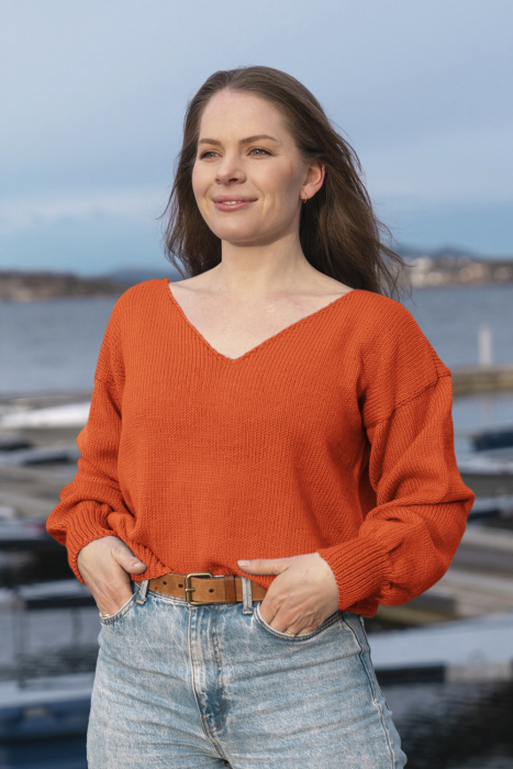 Amanda Genser Oransje (merino)