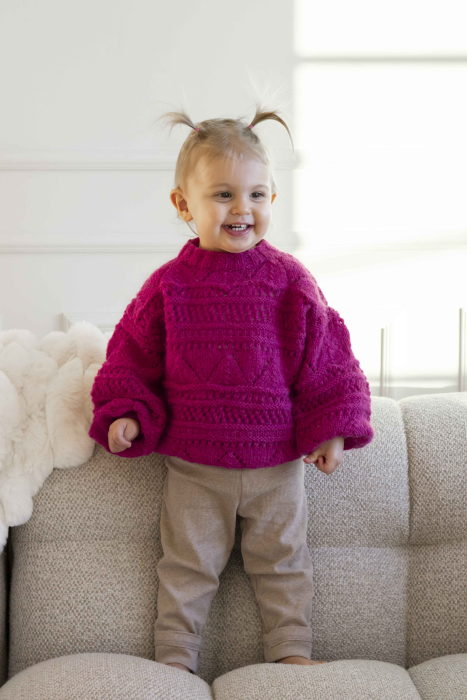 Ebba Pullover Kids Pink