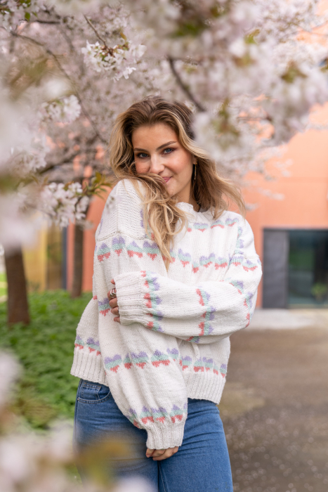 Hjerte Genser Striper