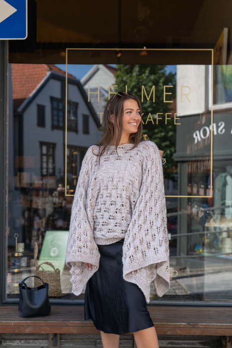 Agra Poncho-Pullover