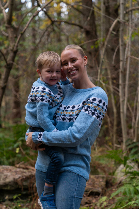 Vinter Pullover Hellblau