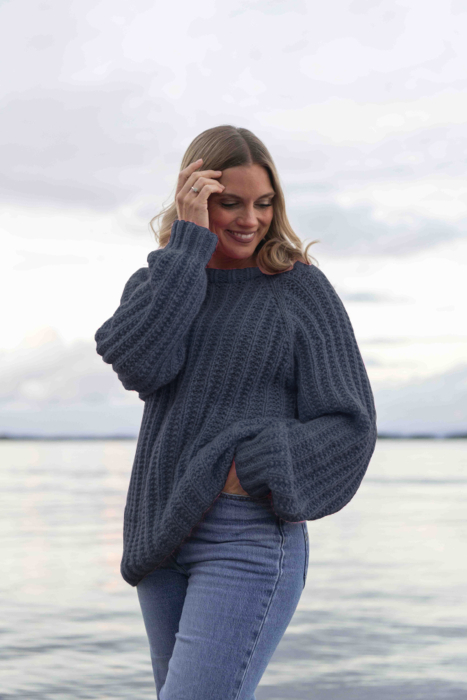 Matsi Pullover Jeansblau