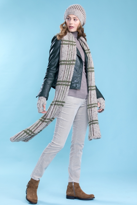 DSA - SHANNON TWEEDSKJERF GRÅ/BEIGE 64-18