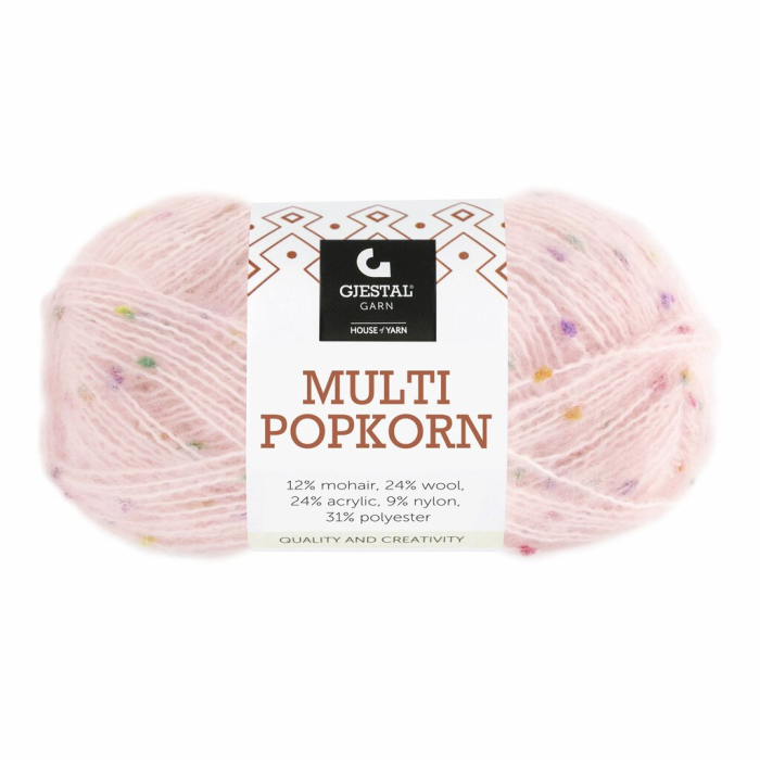 Garnset - Gjestal Garn - Multi Popkorn 10 Stk