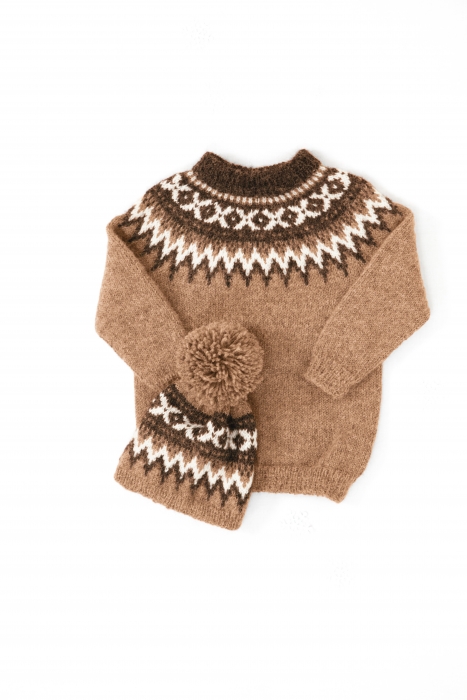 DALE - RALLAR PULLOVER & MÜTZE KINDER 17-01D