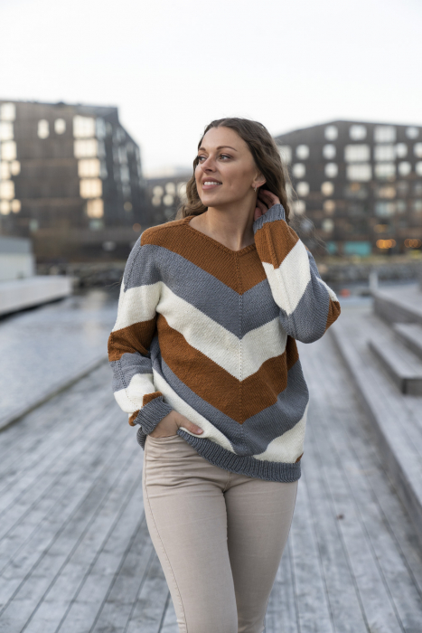 Jonsok Genser Merino Edition Karamell av SD 