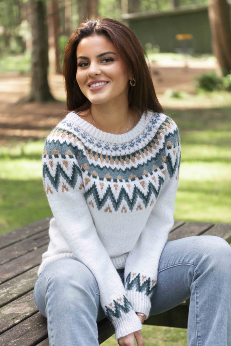 Vanilje Pullover Natur von SD 
