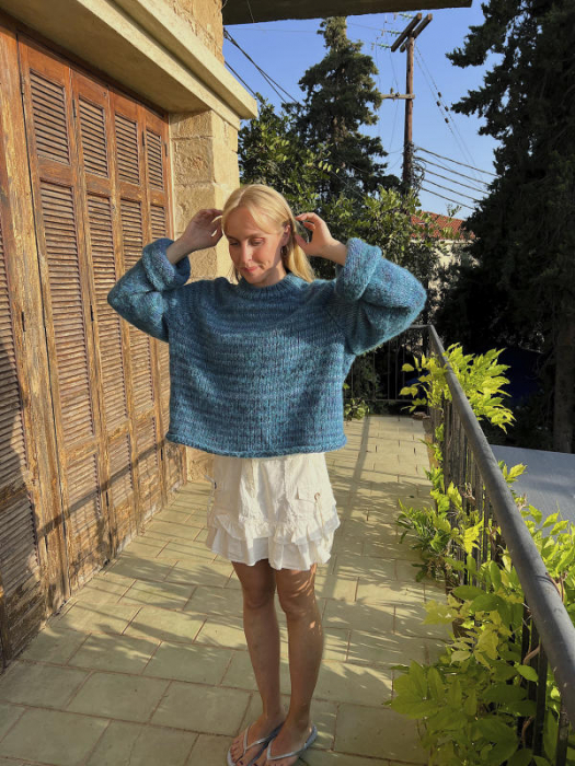 Øyunn Genser by Øyunn Krogh/House of Yarn (Blå)