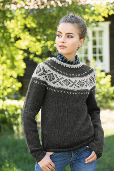 Dale - CORTINA GENSER GRÅSVART 370-26